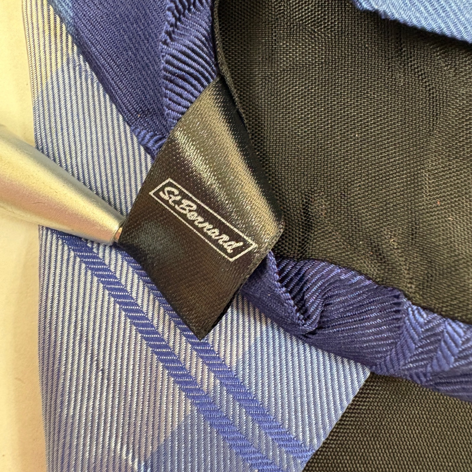 Lot 3 Ties St. Bernard, Roundtree &Yorke,John Weitz Necktie Mens Os Multicolored — image 5 of 8